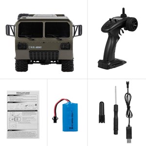  ماشین کنترلی شارژی آفرود مدل GoolRC Fayee RC Military Truck, 2.4GHz_اسباب بازی